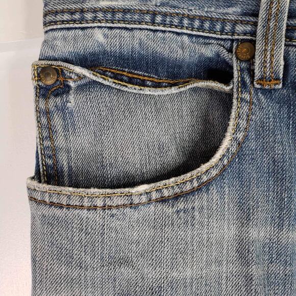 Levis Silvertab Jeans Mens 33x34 Blue Loose Straight Leg Distressed Baggy - Picture 6 of 12